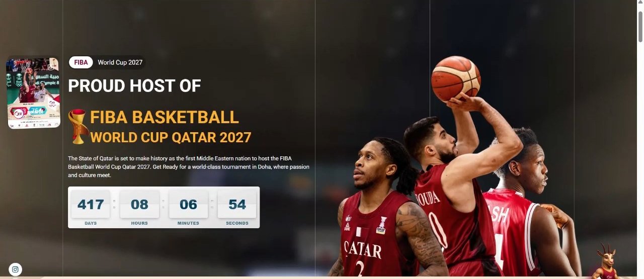 Qatar Basketball Federation — platform snippet