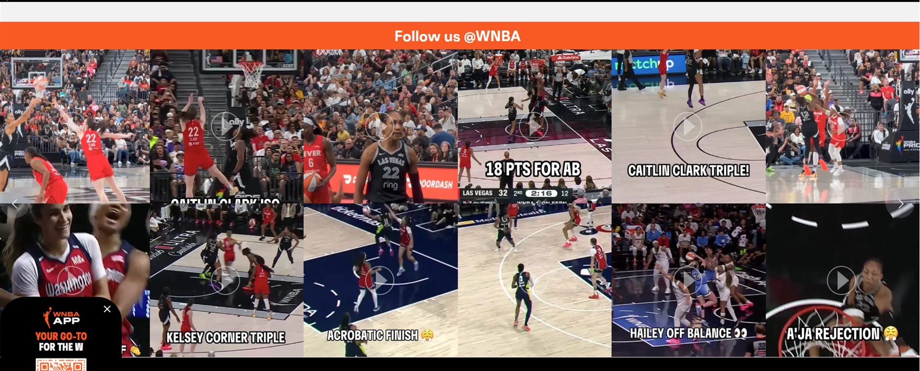 Benchmarking — WNBA’s content engine
